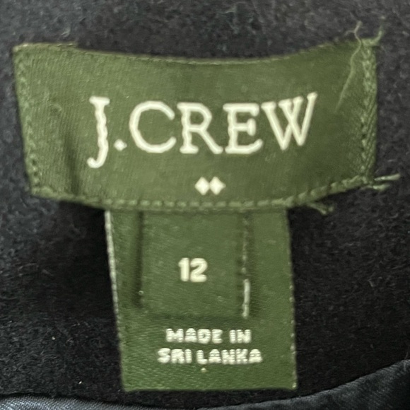 J Crew Navy Double-Breasted Women's Coat - Picture 6 of 7